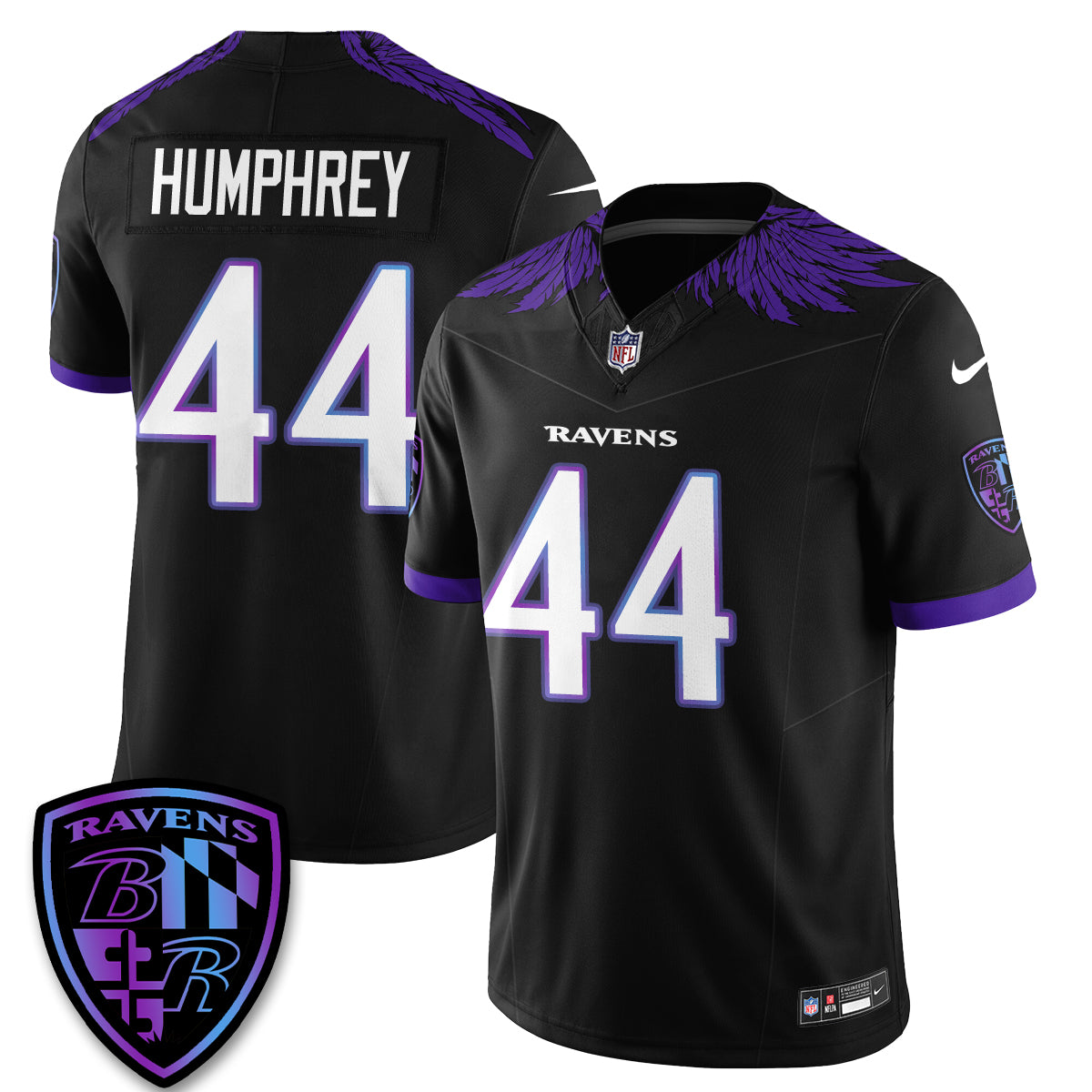 Baltimore Ravens Halloween Edition Vapor Jersey - Stitched