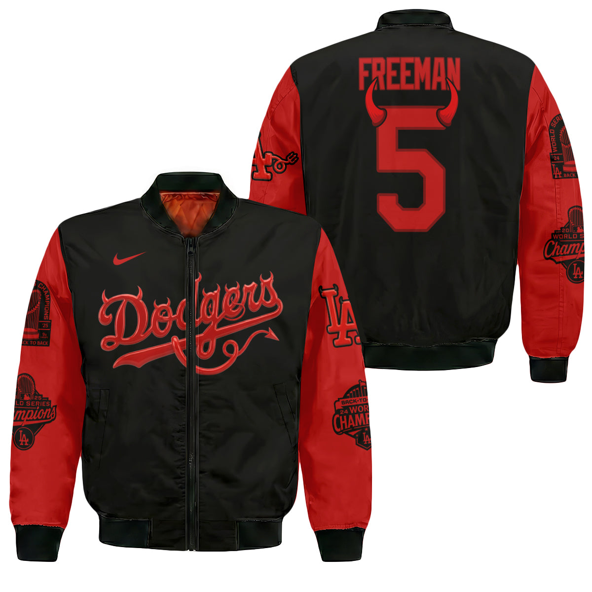 LAD Devil Limited Edition Varsity Jacket - Printed