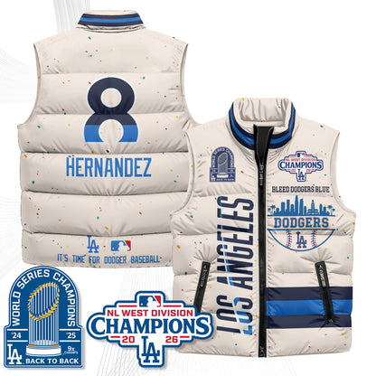 LAD "Bleed Blue" Puffer Vest - Printed