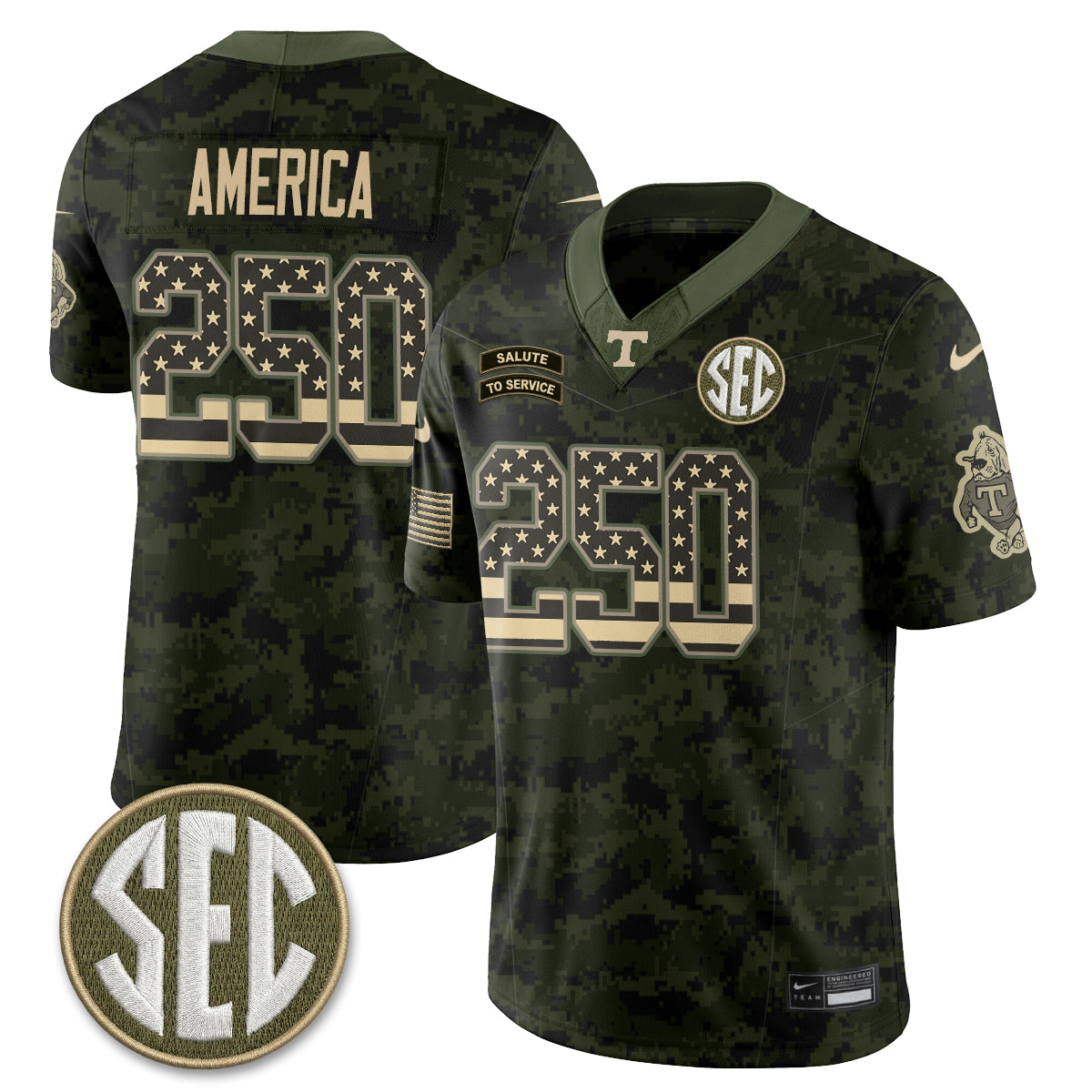TENN 2026 Salute to Service Vapor Jersey - Stitched