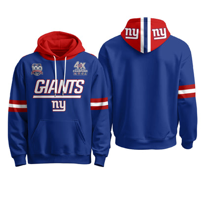New York Giants 4X Champs S.Bowl Hoodie - Stitched