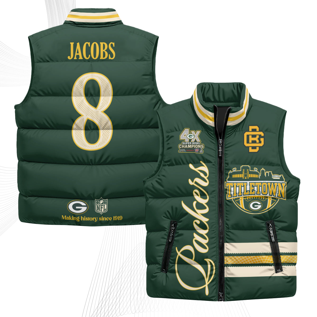 GB 2026 Rivalries Puffer Vest - Printed