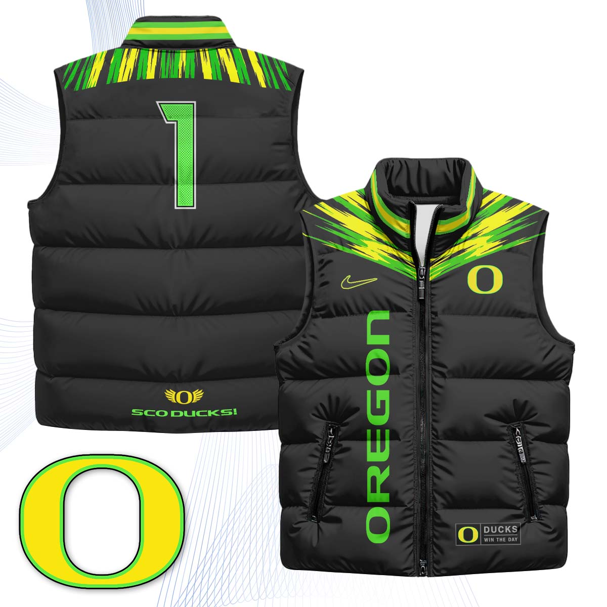 ORE "Origin of Speed" Puffer Vest - Printed