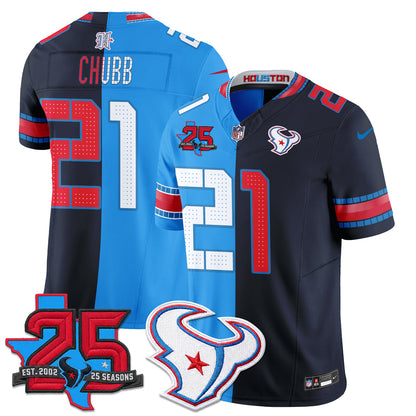 HOU 2026 Rivalries Split Vapor Jersey - Stitched