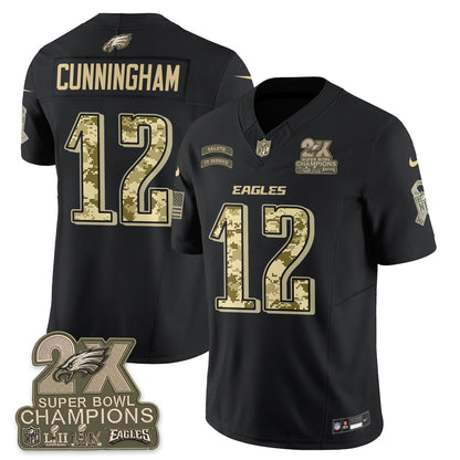 Philadelphia Eagles Salute to Service V2 Vapor Jersey - Stitched