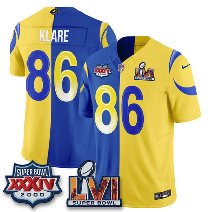 Los Angeles Rams Rivalries Split Vapor Jersey - Stitched