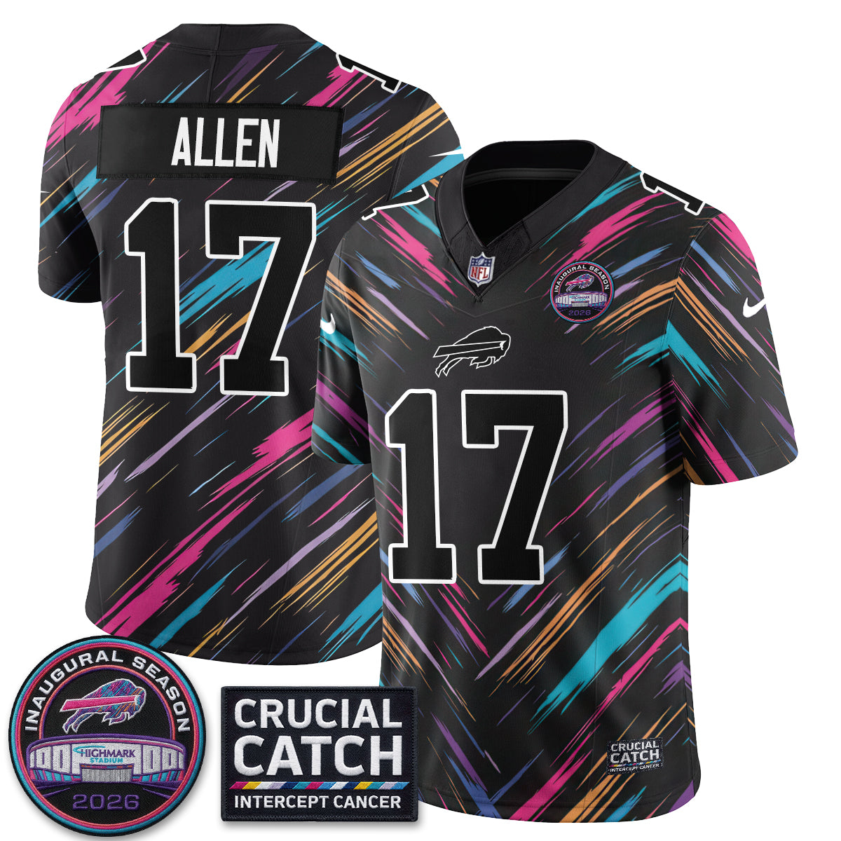 BUF Intercept Cancer 2026 Edition Jersey - Stitched