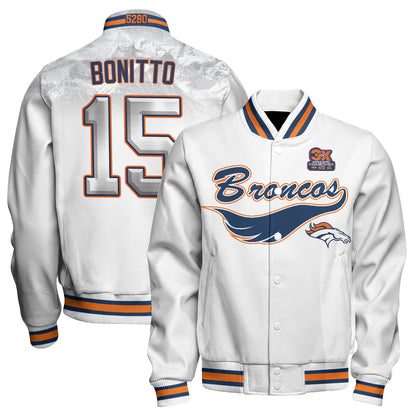 Denver Broncos Fangear Edition Baseball Jacket - Printed