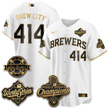MIL 2026 WS Champions - Bob Uecker Patch Vapor Jersey - Stitched
