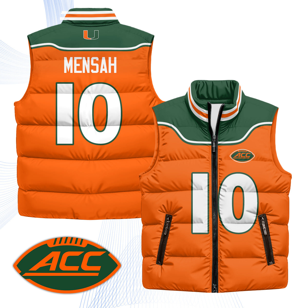 MIA 2001 Throwback Puffer Vest - Printed