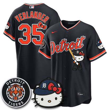 Detroit Tigers x Meow KT Edition Vapor Limited Jersey - Stitched