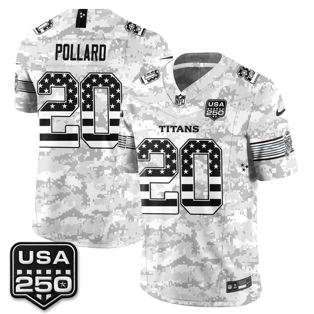 Tennessee Titans 2026 Salute to Service Edition Vapor Jersey - Stitched