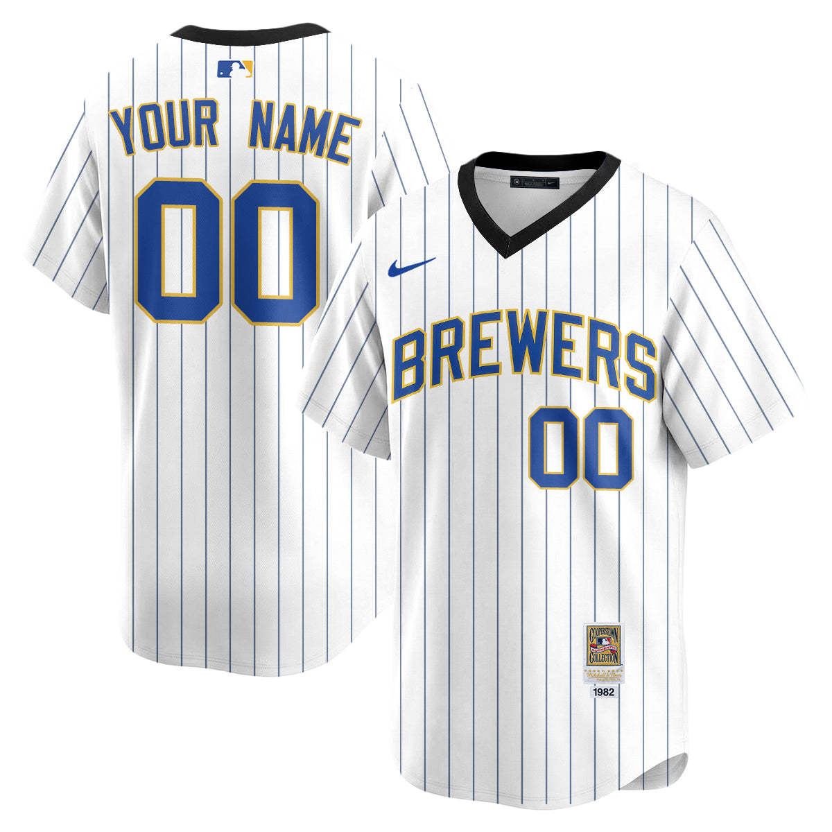 Milwaukee Brewers "Legacy Edition" Vapor Custom Jersey - Stitched