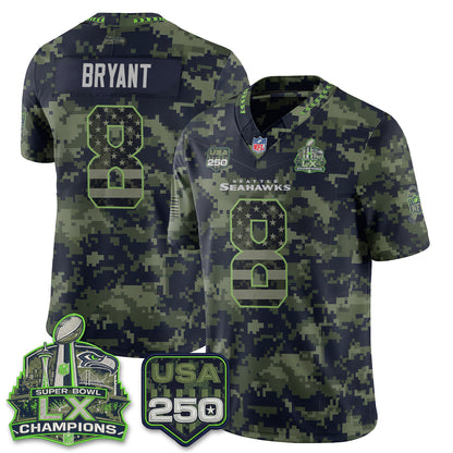 Seattle Seahawks 2026 Salute to Service Edition Vapor Jersey - Stitched