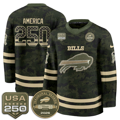 BUF 2026 Salute To Service Edition Hockey Jersey - Printed