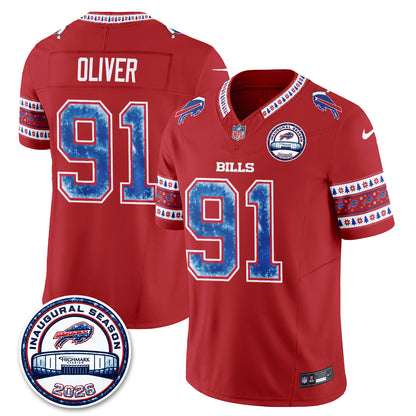 Buffalo Bills Xmas Edition Vapor Jersey - Stitched