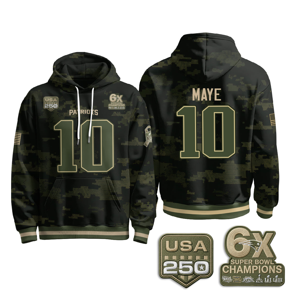 NE 2026 Salute To Service Edition Pullover Hoodie - Printed