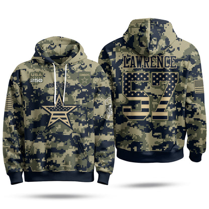 DAL 2026 Salute To Service Edition Pullover Hoodie - Printed