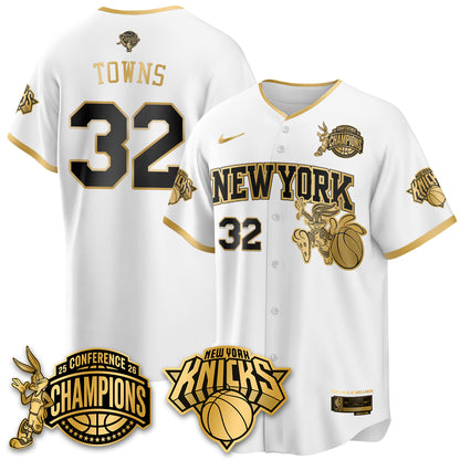 New York Knicks 2026 NBA Finals x Bunny Vapor Jersey V2- Stitched