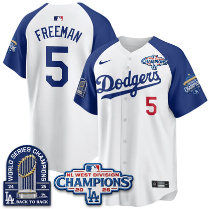 LAD 2026 NL West Champs Vapor Jersey- Stitched
