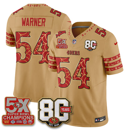San Francisco 49ers Spooky Edition Vapor Jersey - Stitched