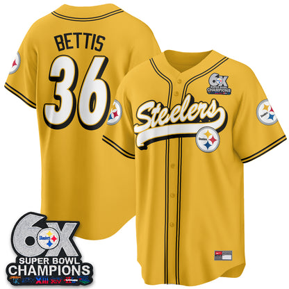PIT 6x SBowl Baseball Vapor Jersey - Stitched
