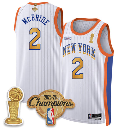 New York Knicks Champions Night Vapor Jersey - Stitched