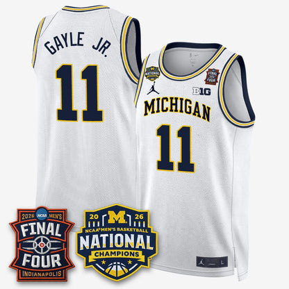 MICH 2026 NCAA Men's Basketball Champions Limited Jersey - All Stitched