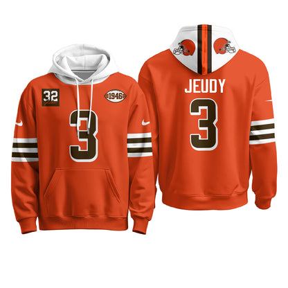 CLE 1946 Anniversary Patch Fleece Hoodie - Printed