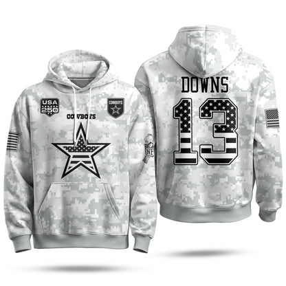 DAL 2026 Salute To Service Edition Pullover Hoodie - Printed