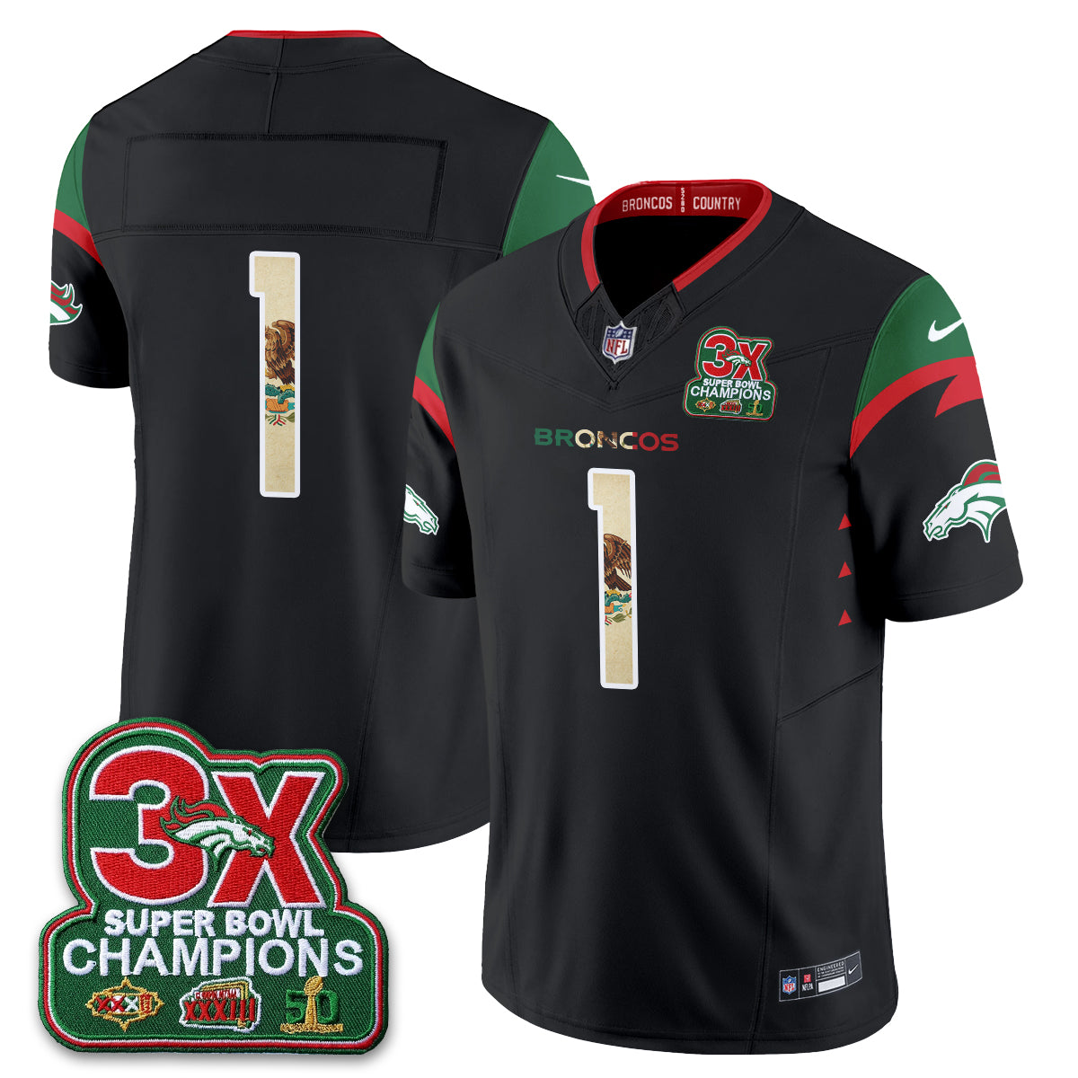DEN Mexico Edition Vapor Jersey - Stitched
