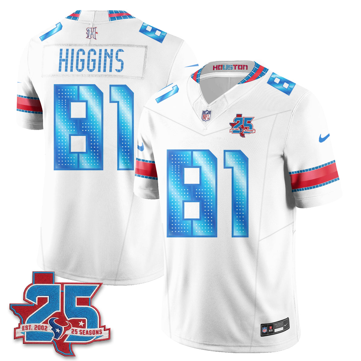 Houston Texans 2026 Rivalries Vapor Jersey - Stitched