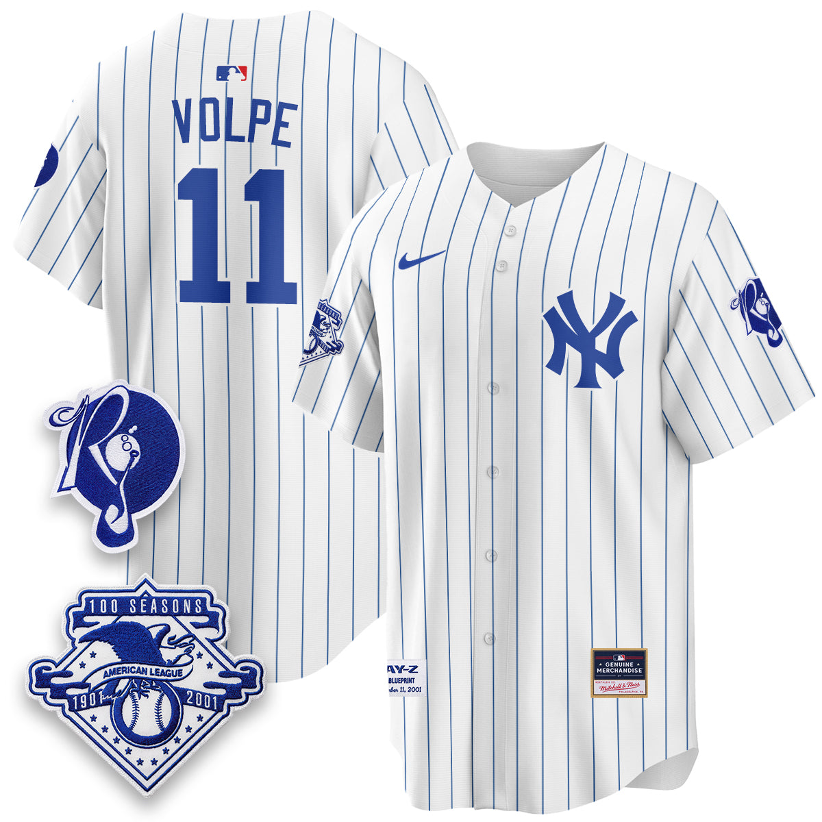 New York Yankees x Jay Z Edition Vapor Jersey - Stitched