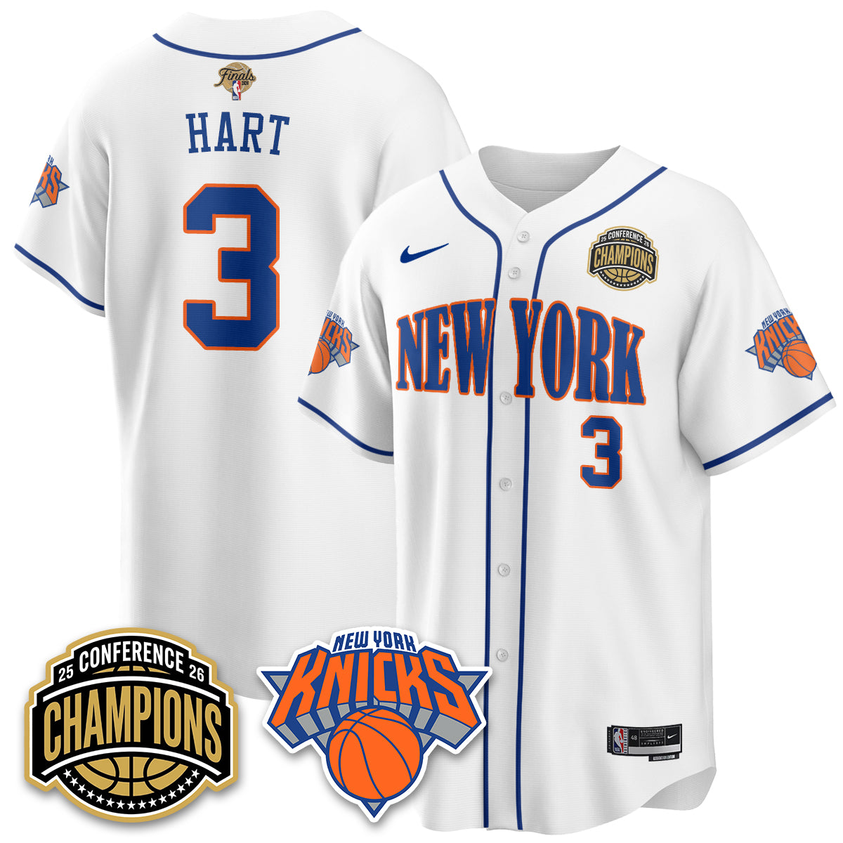 New York Knicks 2026 NBA Finals Vapor City Edition Jersey V2- Stitched