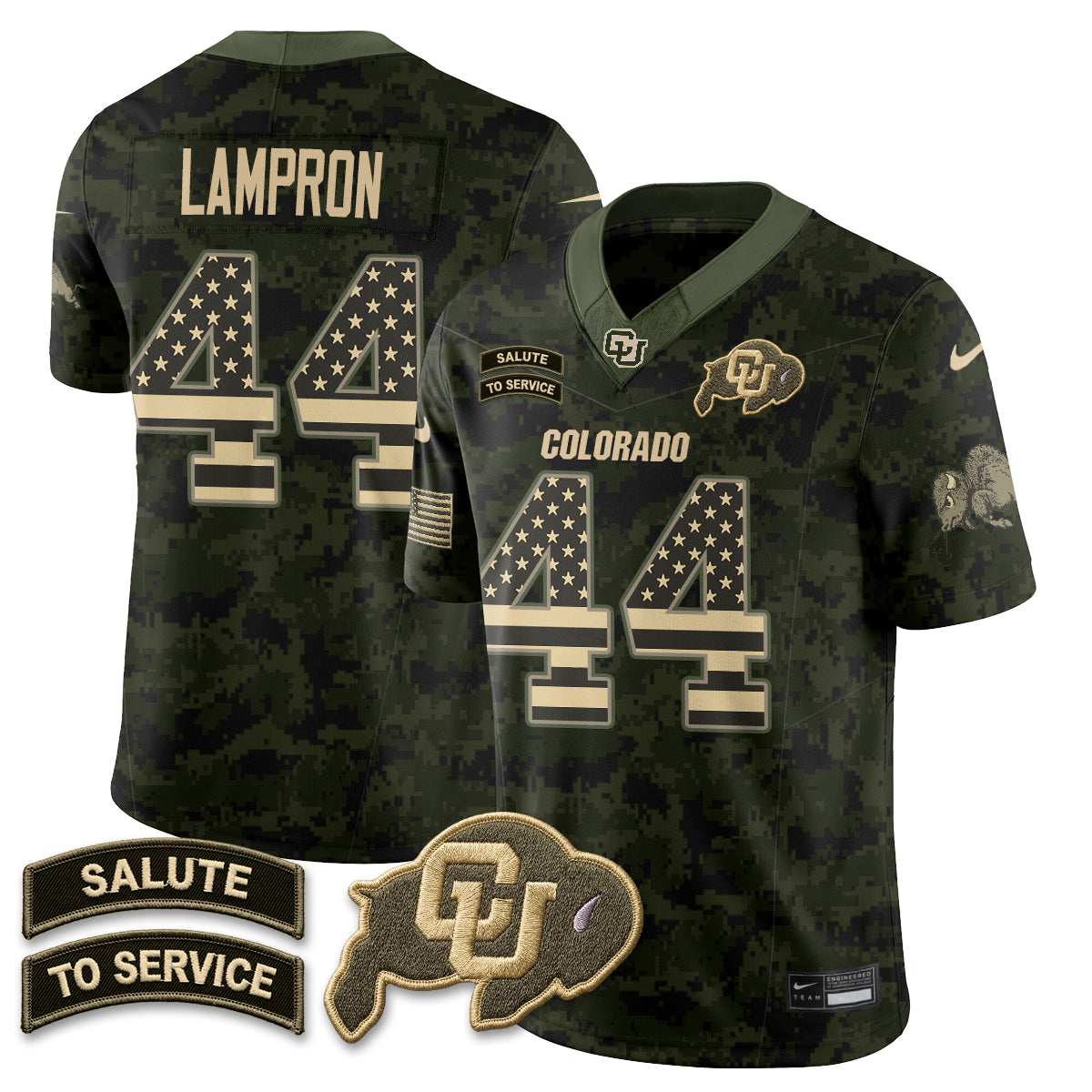 Colorado Buffaloes 2026 Salute to Service Vapor Jersey - Stitched