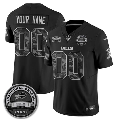 Buffalo Bills 2026 Salute to Service Edition Vapor Custom Jersey V2- Stitched