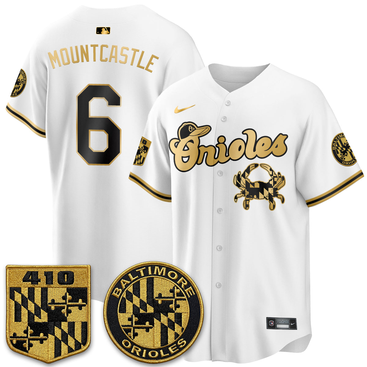 Baltimore Orioles Maryland Flag Vapor Limited Jersey - Stitched
