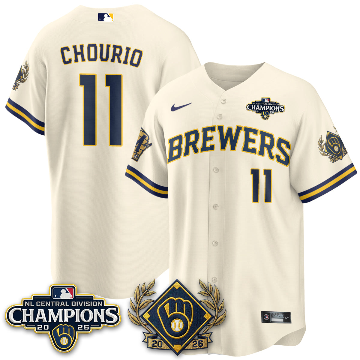 MIL 2026 NL Division Champs Vapor Jersey - Stitched