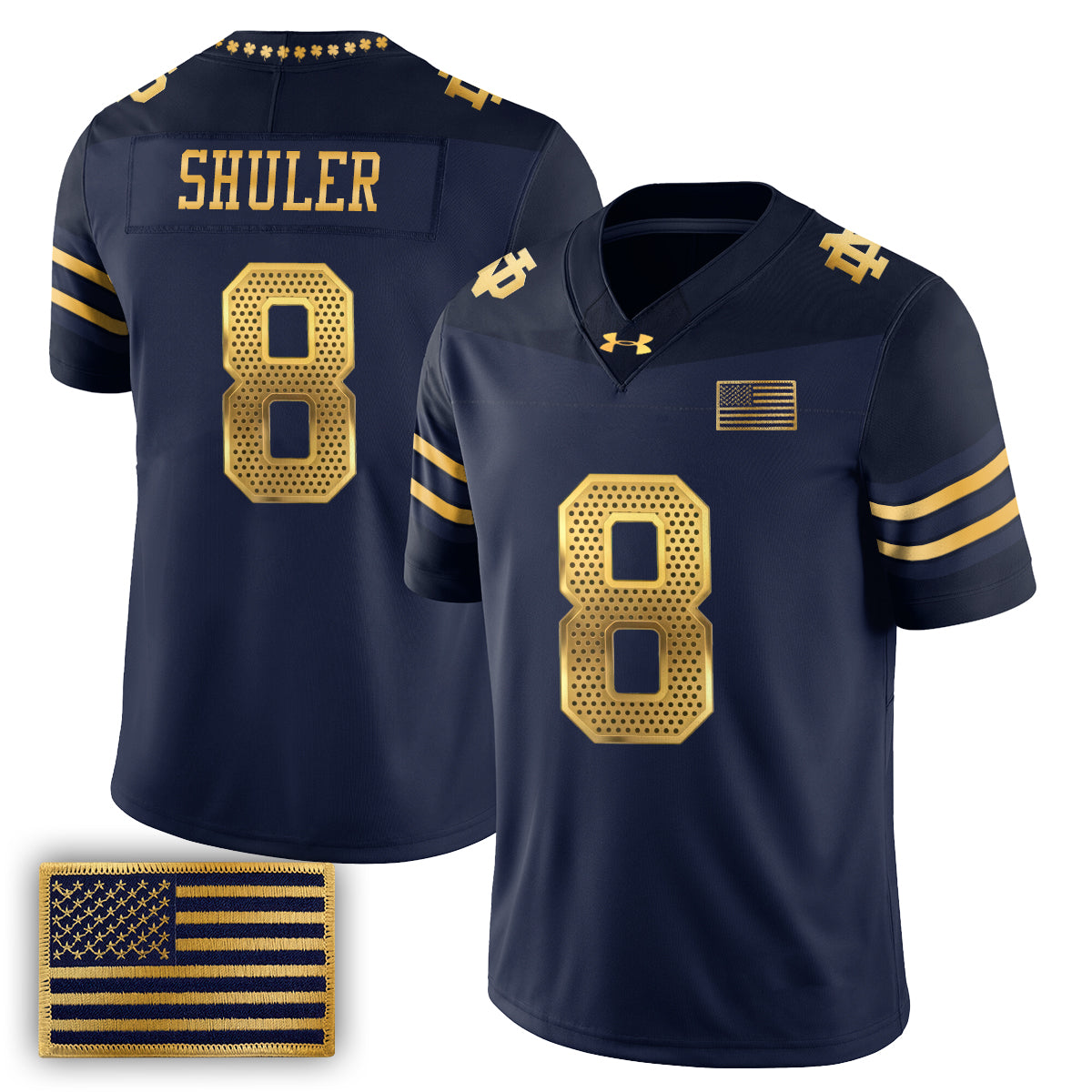 Notre Dame Fighting Irish 2026 Shamrock Series Football Vapor Jersey - Stitched