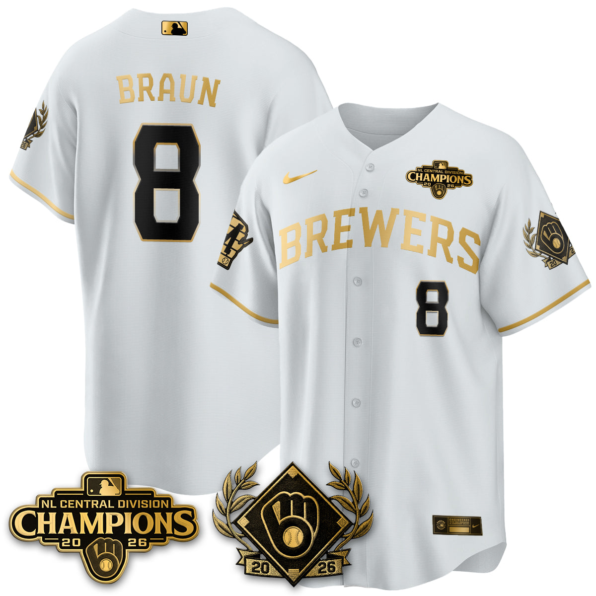 MIL 2026 NL Division Champs Vapor Jersey - Stitched