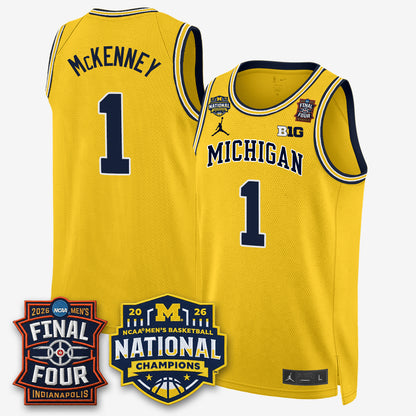 MICH 2026 NCAA Men's Basketball Champions Limited Jersey - All Stitched