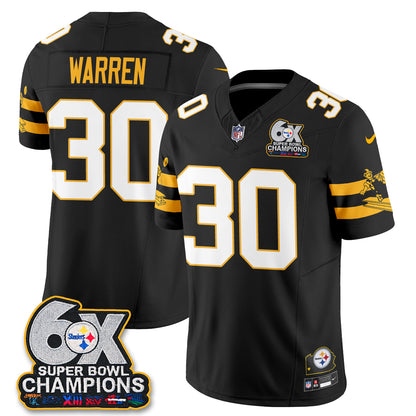 PIT 6X Champs Throwback V2 Vapor Jersey - Stitched