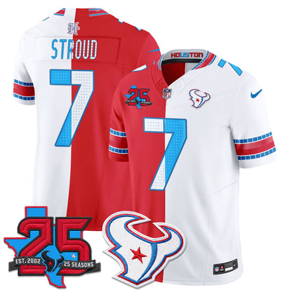 HOU 2026 Rivalries Split Vapor Jersey - Stitched