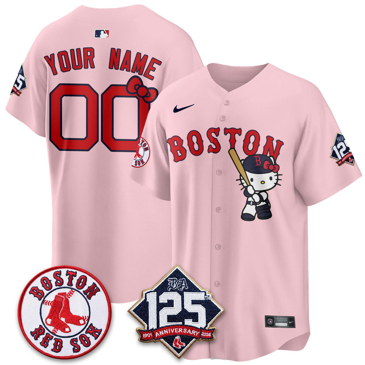 Boston Red Sox x Meow KT Vapor Limited Custom Jersey - Stitched