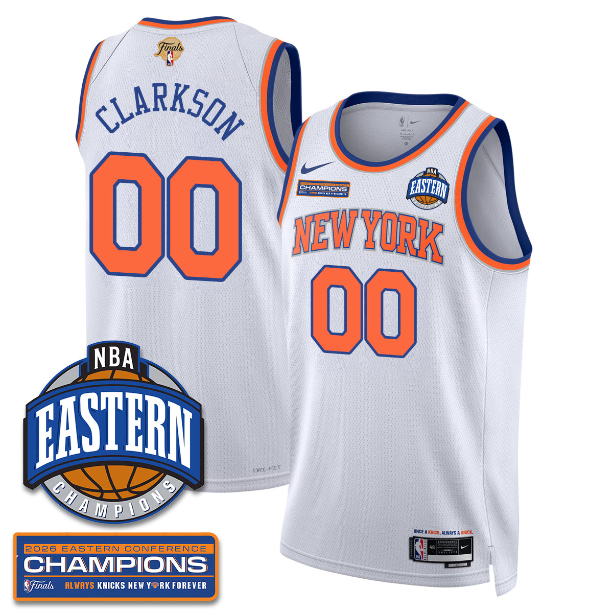 NYK 2026 Basketball  Eastern Conference Champions Vapor Jersey - Stitched