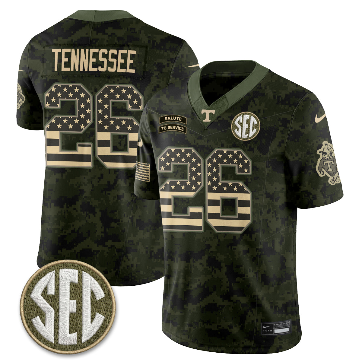 TENN 2026 Salute to Service Vapor Jersey - Stitched