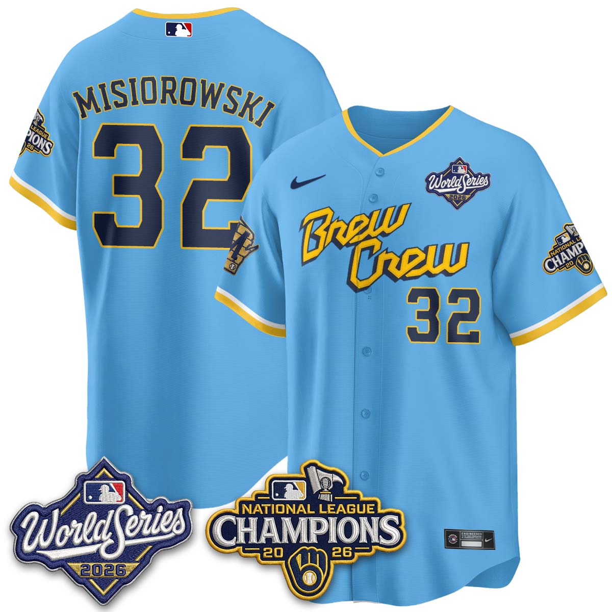 MIL 2026 NL Champions Vapor Jersey - Stitched