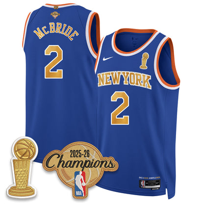New York Knicks Champions Night Vapor Jersey - Stitched