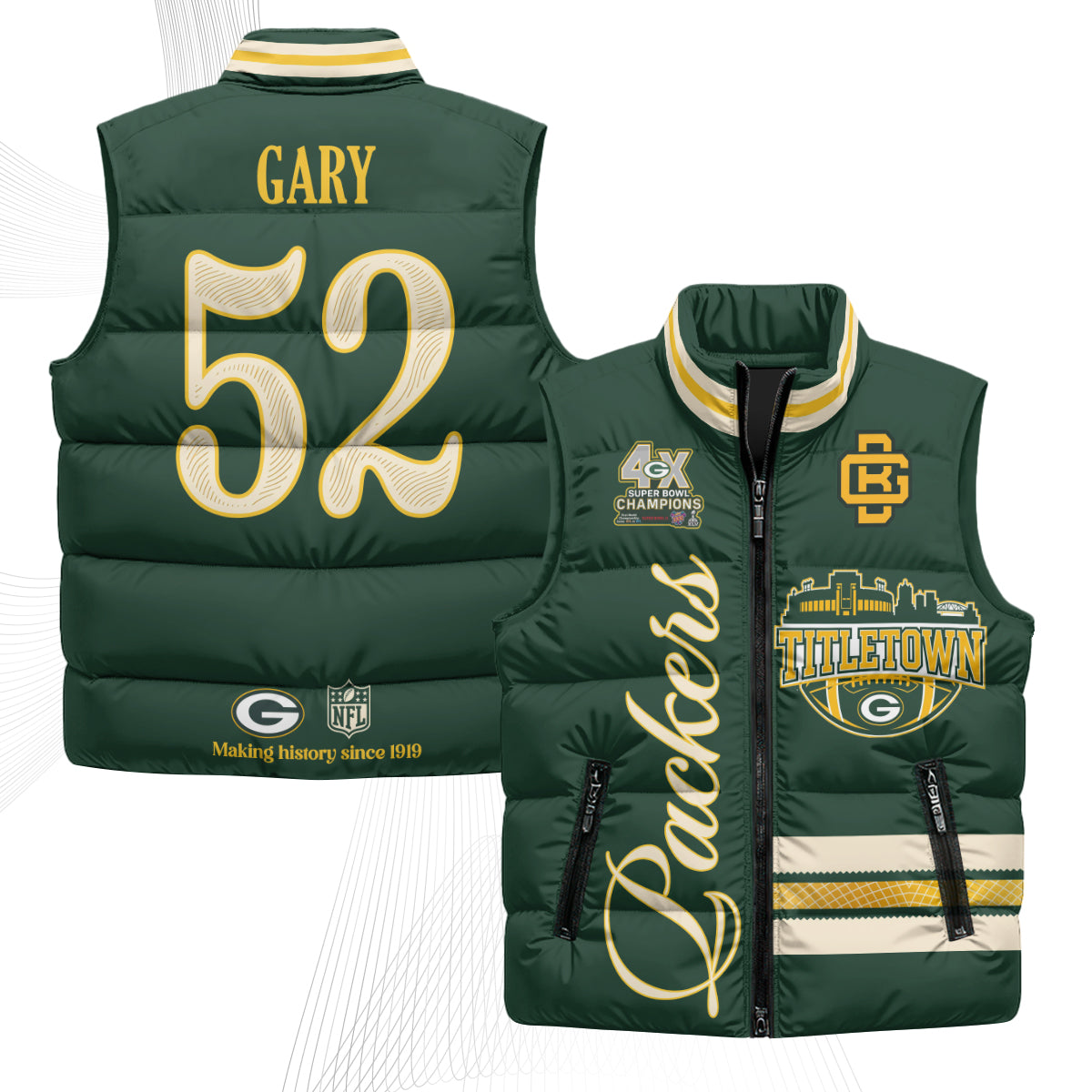 GB 2026 Rivalries Puffer Vest - Printed