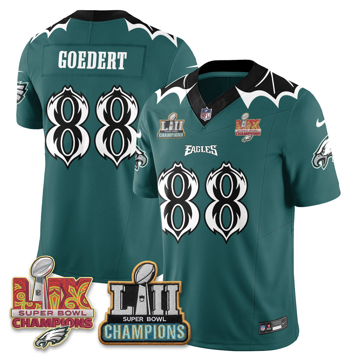 Philadelphia Eagles x Bat Edition Vapor Jersey - Stitched